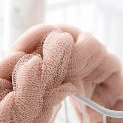 LANGRAY 3 Stück Badeschwamm Massageschwämme,Duschschwamm Mesh,Badeschwamm Rückenschrubber,Bad Dusche Stretchy Braids Mesh Schwamm,Für Körperpeeling In Der Dusche Badezimmerzubehör -Angebote Fliesenleger-Werkzeug Store 55034988 5