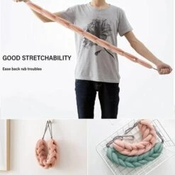 LANGRAY Luffa Pouf Duschbad Schwamm, Luffa Duschnetz Badeschwamm Essential Skin Care Scrub Peeling Körperbürste Rückenschrubber Für Die Dusche Für Männer Frauen (Grün Und Pink) -Angebote Fliesenleger-Werkzeug Store 55035023 4