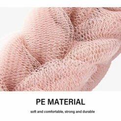 LANGRAY Luffa Pouf Duschbad Schwamm, Luffa Duschnetz Badeschwamm Essential Skin Care Scrub Peeling Körperbürste Rückenschrubber Für Die Dusche Für Männer Frauen (Grün Und Pink) -Angebote Fliesenleger-Werkzeug Store 55035023 5
