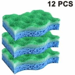 ILOVEMILAN 12 Stück Zelluloseschwamm Reinigungsschwamm Reinigungsschwämme Biologisch Abbaubarer, Umweltfreundlicher Küchenreinigungsschwamm