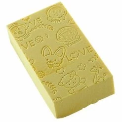 ILOVEMILAN Baby-Peeling-Badeschwamm (Gelb)