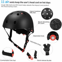 HAPPYSHOPPING Kinder 7 In 1 Helm Und Pads Set Verstellbare Kinder Knieschützer Ellenbogenschützer Handgelenkschützer Für Roller Skateboard Rollschuhlaufen Radfahren,rot -Angebote Fliesenleger-Werkzeug Store 55210253 5