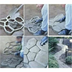 TINOR 43 X 43 Cm Betonform Für Unregelmäßige Pflastersteine ​​für Wege, Wege, Kunststoff, Pflasterform, Form Für Pflasterung, Auffahrt, Garten, Terrasse, Terrassendielen, Pathmate Stone -Angebote Fliesenleger-Werkzeug Store 55359511 3