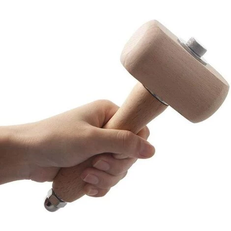 TINOR Buchenholzhammer-Werkzeug, Holzschnitzhammer, Lederhandwerk, Schnitzen 3 TINOR Buchenholzhammer-Werkzeug, Holzschnitzhammer, Lederhandwerk, Schnitzen – Bild 3