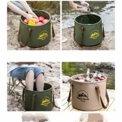 BENOBBY KIDS 20L Falteimer, Wasserdichter Faltwasserbeutel, Tragbarer Falteimer, Robust, Faltbar, Geeignet Für Camping, Angeln, Wandern, Strand Und Garten. -Angebote Fliesenleger-Werkzeug Store 55515175 3