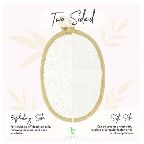 HIASDFLS EXFOLIANT LOOFAH SPONGER WOBBER - PACK Von 2 Naturschwämme LOOFAH, Peeling Peeling Puffer Für Den Duschkörper, Um Tote Haut Zu Beseitigen 3 HIASDFLS EXFOLIANT LOOFAH SPONGER WOBBER - PACK Von 2 Naturschwämme LOOFAH, Peeling Peeling Puffer Für Den Duschkörper, Um Tote Haut Zu Beseitigen – Bild 3