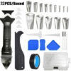 GESCHENKE Silikondichtstoffglätter, 32-teiliges Silikon-Dichtungswerkzeug Dichtstoffglätter-Kit Silikondichtstoff-Dichtstoff-Finish-Glättungsentfernungswerkzeug Für Badezimmer Küche