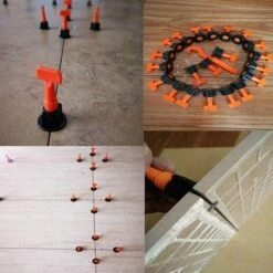 TINOR 100 Wiederverwendbare Nivellierungshalterungen Für Keramikfliesen DIY-Werkzeug Mit 2 Schlüsseln -Angebote Fliesenleger-Werkzeug Store 55847575 5