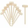 OYLDA 10 Stück Holzhammer Klein, Mini-Holzkrabben-Hummerschlägel Basteln Holzhammer