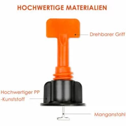 SWANEW 110x Fliesen Nivelliersystem Level Wiederverwendbar Fliesen Verlegehilfe Fliesenkeile Kunststoff Bodenbelag Fliesen Handwerkzeuge Mit 8PCS Fliesenschlüssel Für Wand Und Boden Fliesen -Angebote Fliesenleger-Werkzeug Store 56091698 3