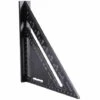 FUIENKO Dreieck-Winkelmesser, Schwarze Aluminiumlegierung (metrisch), 7 Zoll