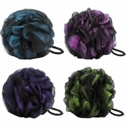 WERKZEUGE 4er-Pack Badeschwamm Schaumbad Luffa Reinigungsbürste Für Frauen Männer Peeling Haut Reinigen Beruhigende Haut (Mix-4 Pack)