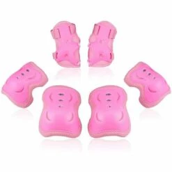 GESCHENKE Knieschützer Für Kinder/Jugendliche, Ellbogenschützer, Schutzausrüstungsset PINK