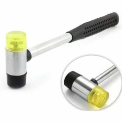 TINOR Gummihammer, 2 Stück, Gummihammer, 25 Mm Kleiner Nylon-Gummihammer, Schwarzer Griff, Doppelseitiger Hammerdurchmesser Für DIY-Projekte, Handwerk (25 Mm) -Angebote Fliesenleger-Werkzeug Store 57594661 4