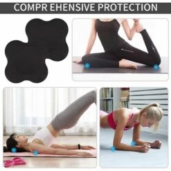 OCXIN Kniekissen Yoga, 2 Stück Rutschfest Yoga Knieschoner Matte Yoga Knie Pad Yoga Stützpolster Für Schutz Knie, Hände, Handgelenke Und Ellbogen, 25X25cm -Angebote Fliesenleger-Werkzeug Store 57686605 3
