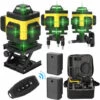 HAPPYSHOPPING Multifunktionales 16-Linien-Laser-Level-Tool Vertikale Horizontale Linien Mit 3 ° Selbstnivellierungsfunktion,EU -Stecker, Mehrfarbig
