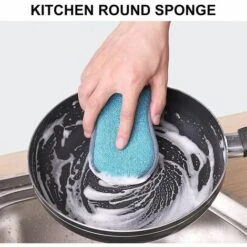 WERKZEUGE Doppelschwamm Antibakterieller Mikrofaser-Schwamm Für Nicht Scheuernde Schwämme, 4 Farben, Ideal Für Antihaft-Pfannen, Geeignet Zum Spülen Von Geschirr, Küchenutensilien -Angebote Fliesenleger-Werkzeug Store 58783305 4