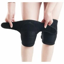 GESCHENKE Übungs-Knieschoner Schutzknieschoner Knieorthese Elastisches Knieschoner Fitness-Schutzausrüstung Knieschoner Schwarz