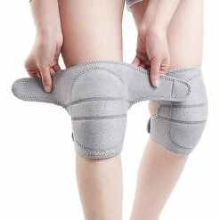 GESCHENKE Übungs-Knieschoner Knieschoner Kniebandage Elastisches Knieschoner Fitness-Schutzausrüstung Knieschoner Grau