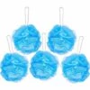 WERKZEUGE Cosmetics – Bath & Shower Flower – 5 Pack – Peeling-Schwamm – Premium-Qualität – Nylon – Blau