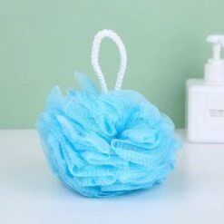 WERKZEUGE Cosmetics – Bath & Shower Flower – 5 Pack – Peeling-Schwamm – Premium-Qualität – Nylon – Blau -Angebote Fliesenleger-Werkzeug Store 59710300 3