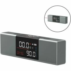 GESCHENKE 2-in-1-Laser-Winkelmesser-Winkelmesser Laser-Nivellierungslineal Typ-C-Aufladung Digital (einfacher Laser Mit Halter)
