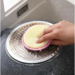 QERSTA 8pcs Doppelseitiger Reinigungsschwamm Haushaltsreinigungswerkzeuge Geschirrspülbürste Küchenzubehör -Angebote Fliesenleger-Werkzeug Store 59920438 4