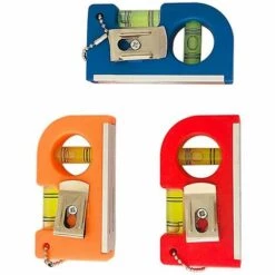 Thsinde Magnet-Wasserwaage – Kleine Wasserwaage – Magnet-Wasserwaage – Taschen-Wasserwaage Mit Seltenerd-Magnetsystem Und Gürtelclip,3St