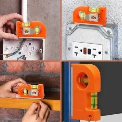 Thsinde Magnet-Wasserwaage – Kleine Wasserwaage – Magnet-Wasserwaage – Taschen-Wasserwaage Mit Seltenerd-Magnetsystem Und Gürtelclip,3St -Angebote Fliesenleger-Werkzeug Store 59997909 3