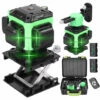 ASUPERMALL Multifunktional 12 Linien Grüne Licht Laserpegel 3 ° Selbstniveau-Maschine Wiederaufladbarer Lithium-Batterie-Leveling-Werkzeug Omnidirektionaler Bodenwandaufkleber Mit Vertikaler Horizontaler Schräglinie