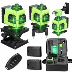 ASUPERMALL Multifunktional 16 Linien Laserpegel 3 ° Selbstniveau-Funktionsniveau-Tool Omnidirektionaler Grundwand Aufkleber Home Verbesserungstools Set Set