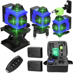 ASUPERMALL Multifunktional 16 Linien Laserpegel 3 ° Selbstniveau-Funktionsniveau-Tool Omnidirektionaler Grundwand Aufkleber Home Verbesserungstools Set Set