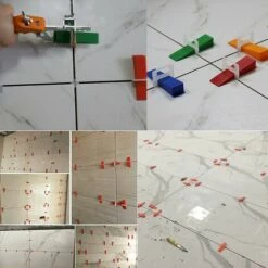 Thsinde Set Of 10 Self-leveling Spacers For 2 Mm Tiling Joints - System Of Spacers/clips For Leveling Wall/floor Tiles - Easy And Quick Installat -Angebote Fliesenleger-Werkzeug Store 60147367 3