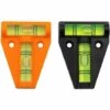 Thsinde 2 Pieces Of Diy Measuring Mini Spirit Level (black + Orange)