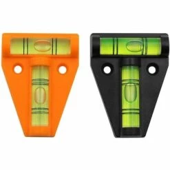 Thsinde 2 Pieces Of Diy Measuring Mini Spirit Level (black + Orange)