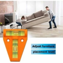 Thsinde 2 Pieces Of Diy Measuring Mini Spirit Level (black + Orange) -Angebote Fliesenleger-Werkzeug Store 60148416 4