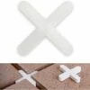 Thsinde Tile Spacers, 2 Mm Thick, 100 Pieces, Cross Joints For Even Spacing When Laying Tiles, Cross Joint Spacers Can Be Grouted, 100 X Tile Cro