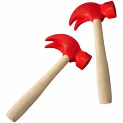 OYLDA 2 Stücke Holzhammer Spielzeug Simulation Hämmer Wartungswerkzeuge Spielzeug