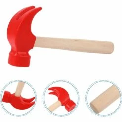 OYLDA 2 Stücke Holzhammer Spielzeug Simulation Hämmer Wartungswerkzeuge Spielzeug -Angebote Fliesenleger-Werkzeug Store 60164905 3