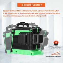 ASUPERMALL Mini-Multifunktionslaser Mit 12 Linien, Grünes Licht, 3 °, Selbstnivellierende Maschine, USB-wiederaufladbares Lithium-Batterie-Nivellierwerkzeug, 3 Farben, Optional -Angebote Fliesenleger-Werkzeug Store 60285367 4