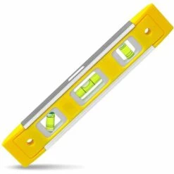 DONTODENT Wasserwaage Klein Magnetisch 230mm, Torpedo-Magnetwasserwaage Mit 3 Libellen 45°,90°,180° Für Hauselektriker U Den Profi Auf Dem Bau -Angebote Fliesenleger-Werkzeug Store 60287655 3