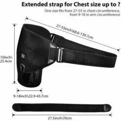 Beheizte Schulterstütze, Schulter-Heizkissen 3 Wärmeeinstellungen Mit Heiß-Kälte-Therapie, Schulterbandage Zur Schulterunterstützung, Schulterschmerzlinderung-Thsinde -Angebote Fliesenleger-Werkzeug Store 60289279 4