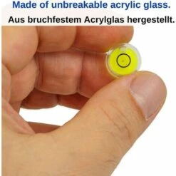 TINOR Wasserwaage 5er Pack Ø 12 Mm Durchmesser Präzisions-Wasserwaage Mit Luftlibelle Mini-Wasserwaage Für Kamera Camping Und Wohnwagen Wasserwaage -Angebote Fliesenleger-Werkzeug Store 60367503 4