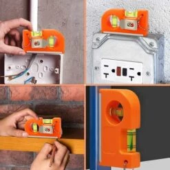 TINOR 2 STÜCKE Magnetische Taschenwasserwaage Horizontal Vertikal Mini-Präzisionswasserwaage Mit Schlüsselanhänger Werkzeug Taschenwasserwaage 85 * 45 * 20 Mm Kleine Magnetische Wasserwaage Für Regal, Rahmen -Angebote Fliesenleger-Werkzeug Store 60369872 5