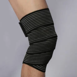 DONTODENT Elastische Bandage Kompressions-Knieschützer Sportgürtel Knieschützer Knöchel Beingurt Schutz Ellenbogenschützer Handgelenk Wadenschutz Sicherheit 180cm