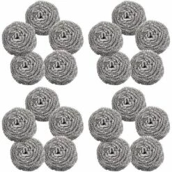 WERKZEUGE Kratzschwämme Aus Edelstahl, Schrubbschwämme - 20 Stück, Gewicht 30 G
