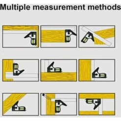 QERSTA 300 Mm Kombinationswinkel, Kombinationswinkellineal, Quadratische Kombinationsmesswerkzeuge, Kombinationswinkellineal Aus Edelstahl, Metall Genau Und Praktisch -Angebote Fliesenleger-Werkzeug Store 60660248 5
