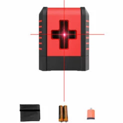 ASUPERMALL Kleine Tragbare 2 Leitungen Laserniveau Laser 3 ° Selbstniveau Diagonal Line Multifunktion Laserspiegel Für Haushaltsfliesen-Layout-Türfenster Installieren