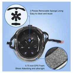 BF Kinder Fahrradhelm 3-13 Jahre Alt Mädchen Helm Junge Kleinkind Kind Rollenschutz Knieschoner Ellenbogenschoner Handgelenkschoner Helm 7-teiliges Set S Größe Blau -Angebote Fliesenleger-Werkzeug Store 60867372 3