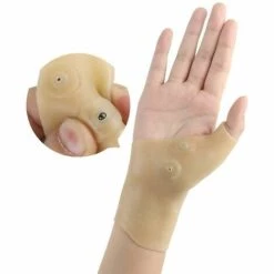 1 Paar Magnetfeldtherapie-Handgelenk-Hand-Daumen-Stützhandschuhe Silikongel Arthritis-Druckkorrektor - Thsinde -Angebote Fliesenleger-Werkzeug Store 60961674 3